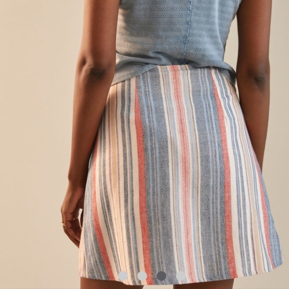 Porridge Wrap Mini Skirt Size S From Anthropologie - Picture 2 of 10